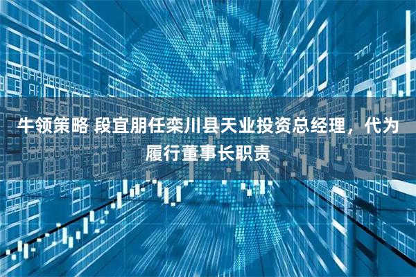 牛领策略 段宜朋任栾川县天业投资总经理，代为履行董事长职责